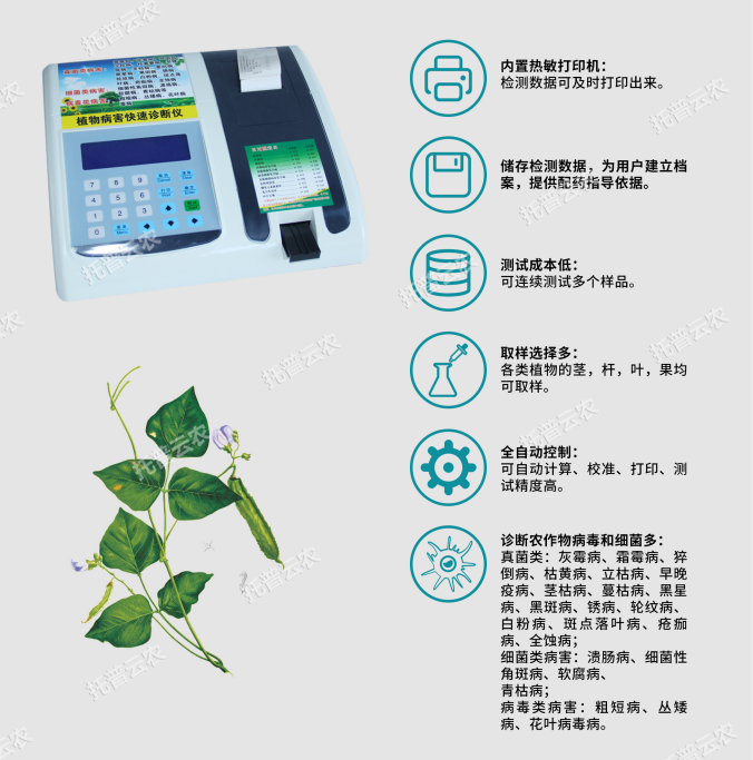 植物病害检测仪主要功能 植物病害检测仪主要功能